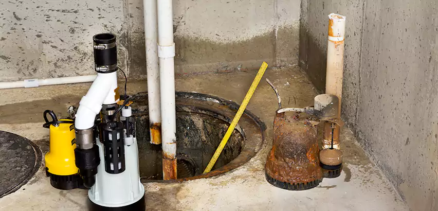 Installing Sump Pump in Finished Basement in Abington, MA